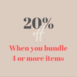 20% off bundles of 4 or more